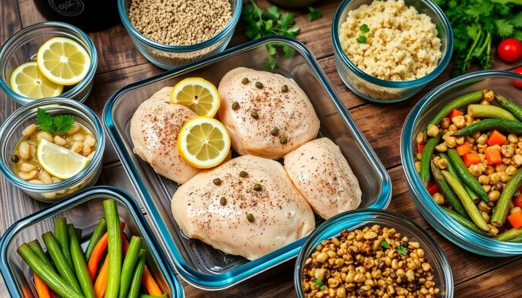 meal prep chicken piccata