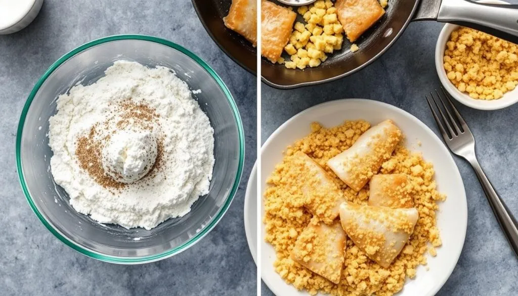 pan-fried fish coating process