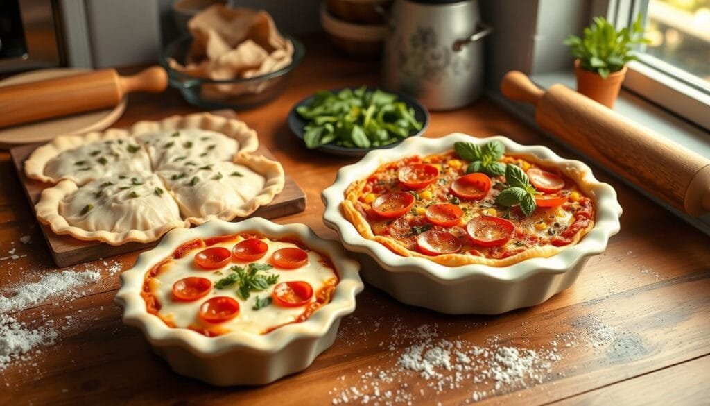 pizza pot pie assembly