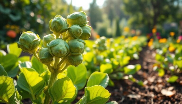 Brussels sprouts plant